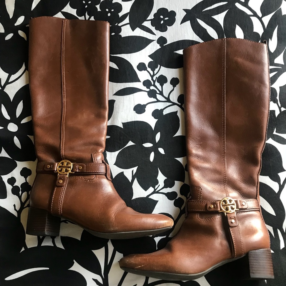 Tory Burch Leather riding boots